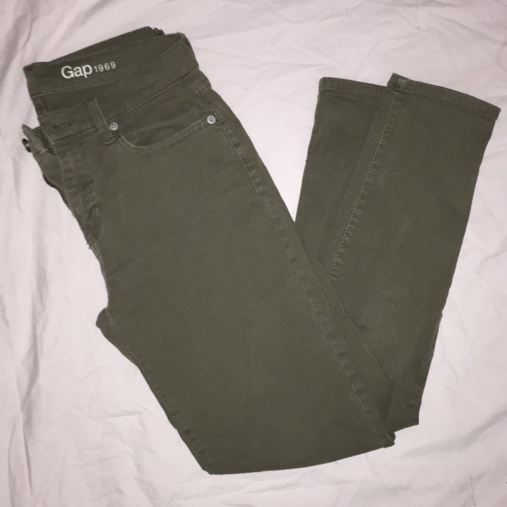 Olive Green Gap Jeans